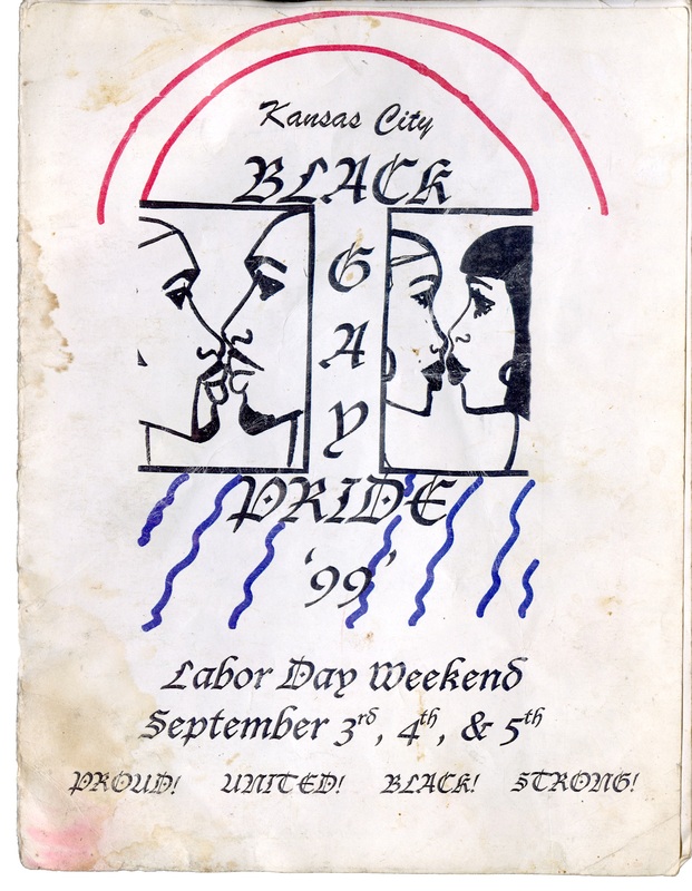 Booklet advertising "Black Gay Pride '99". The advertisment contains illustrations of a gay couple and a lesbian couple. 