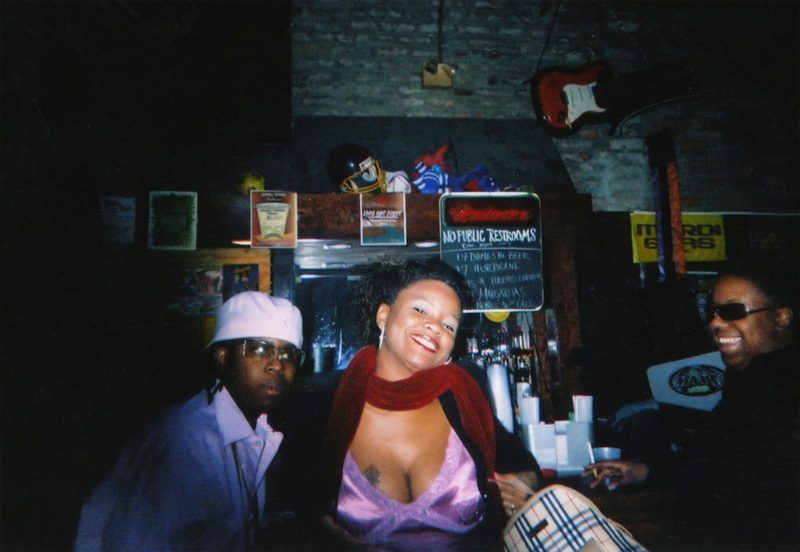 Starla Carr (right) and two acquaintances sit at a bar in Kansas City. 