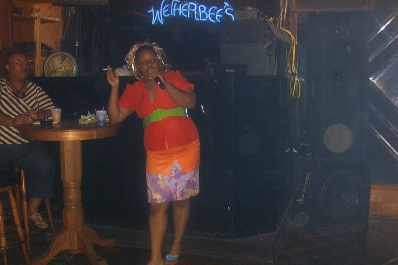 Starla Carr performs in her alter ego, "RIRI", at Wetherbee's.